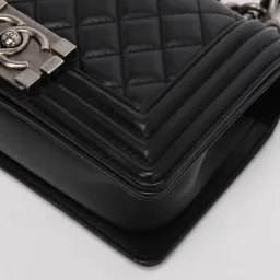 Boy Chanel Black Medium Handbag for rent on The Volte - image 3