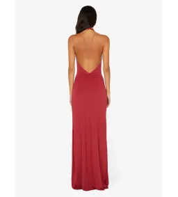Bec & Bridge Susie Plunge Maxi Dress in Cherry Size AU8 for rent on The Volte - image 3