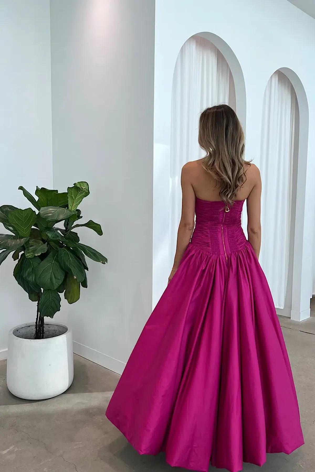 AJE Violette Bubble Hem Maxi Dress - Image 3