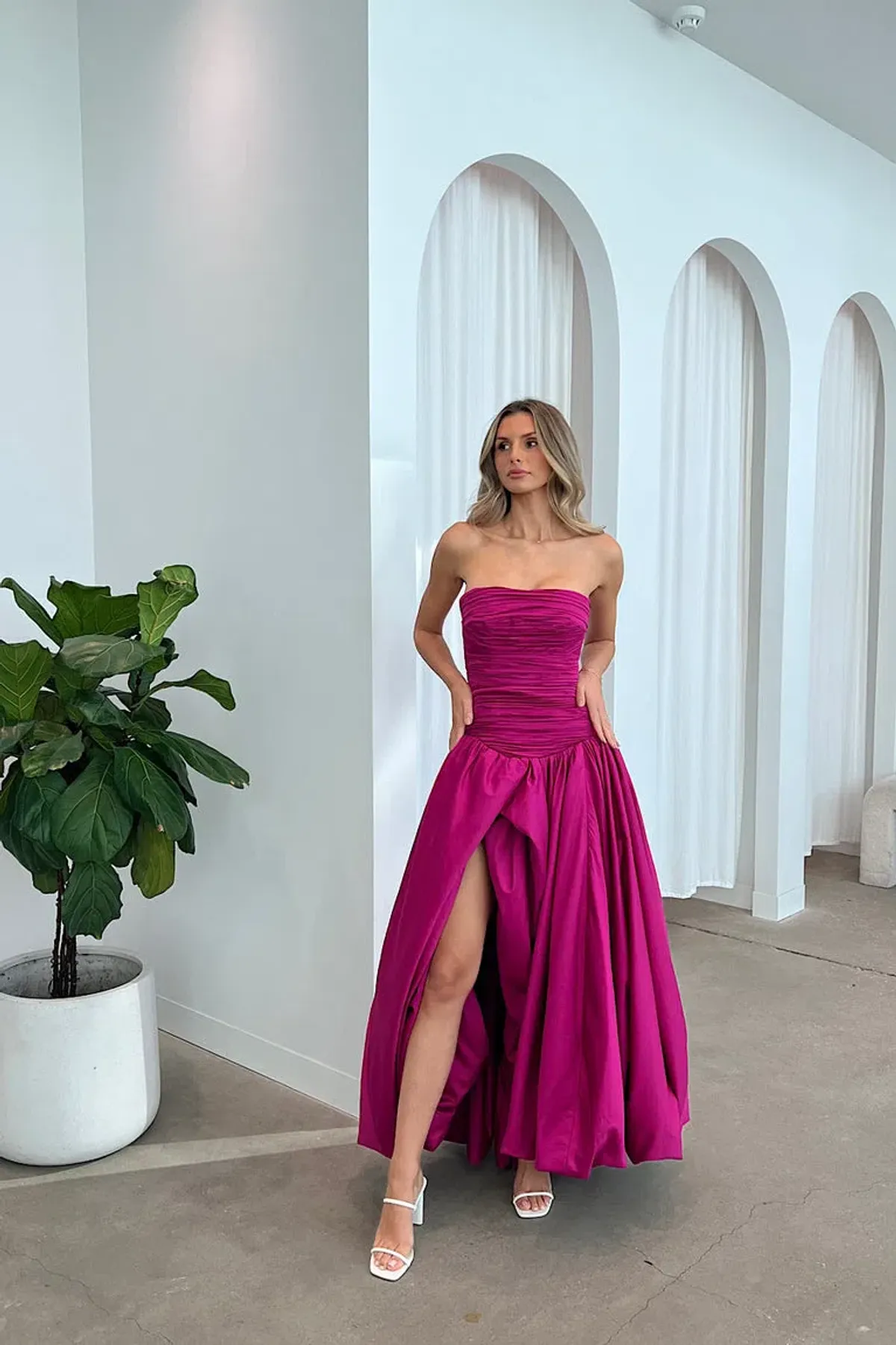 AJE Violette Bubble Hem Maxi Dress - Image 2