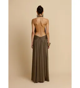 Arcina Ori Santina Dress in Khaki Size XS/AU6 for rent on The Volte - image 3
