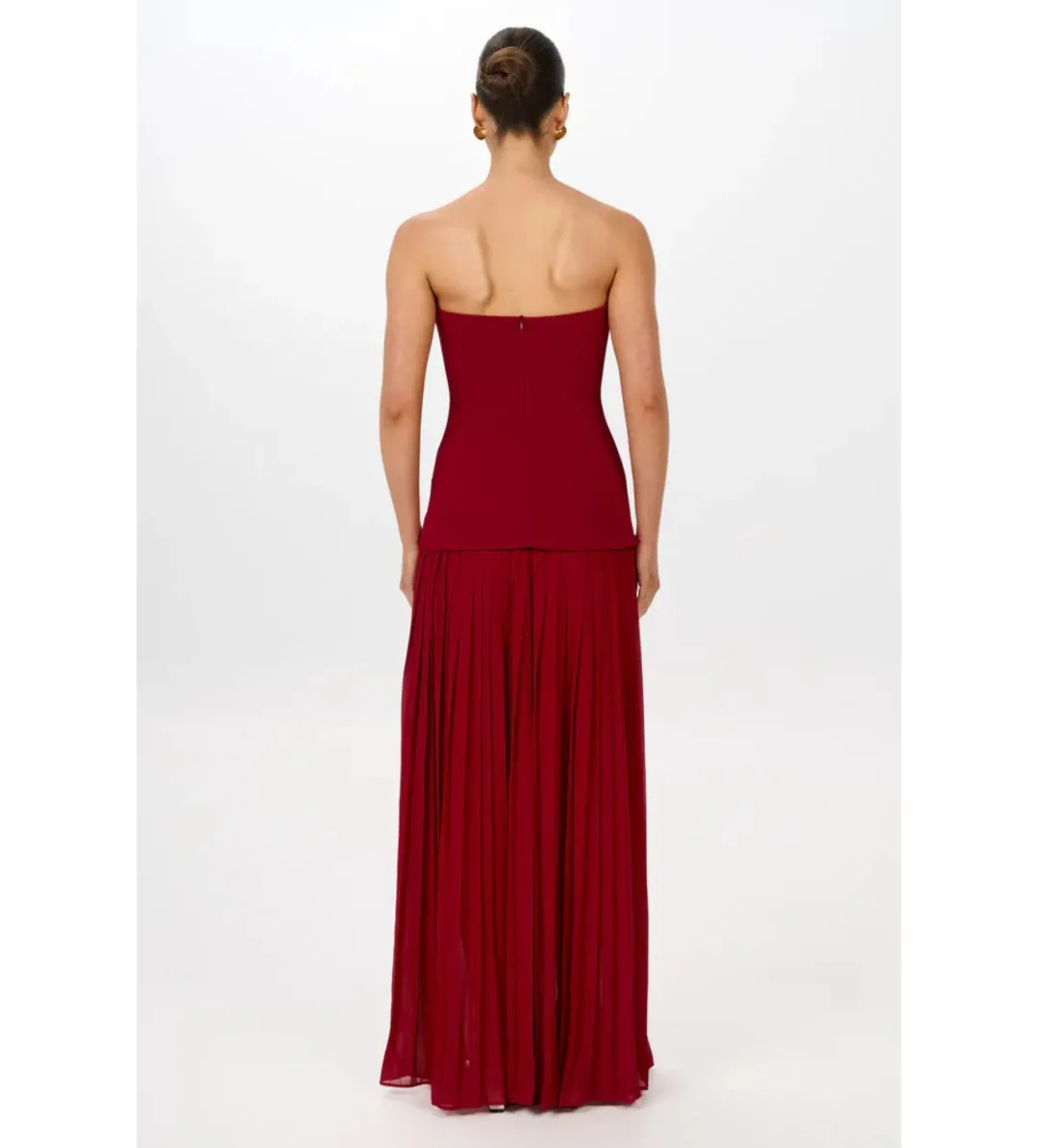 She is Olla Nicolette Dress in Raspberry Size L/AU12 for rent on The Volte - main image