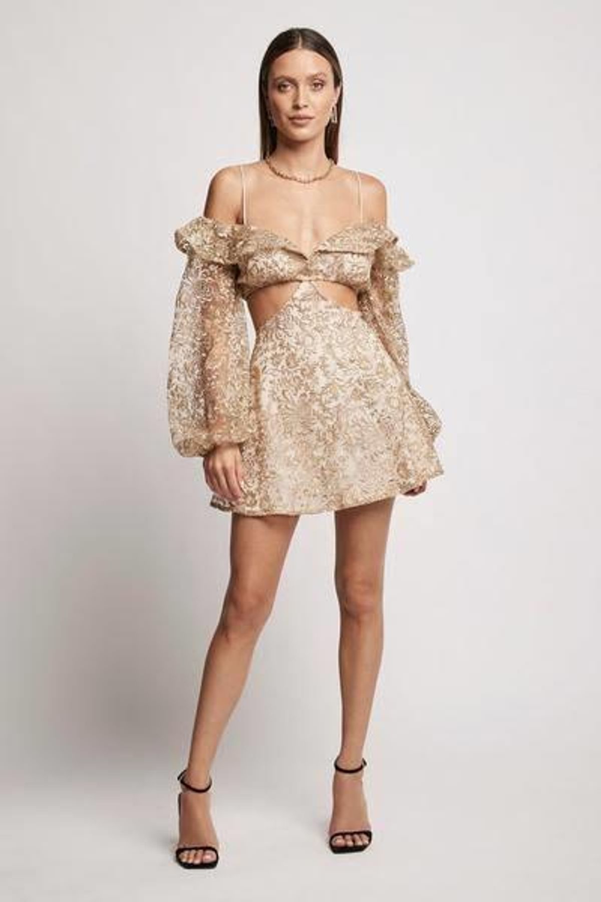 Sofia the Label Goldenhour Dress Gold Size 6 for rent on The Volte - main image