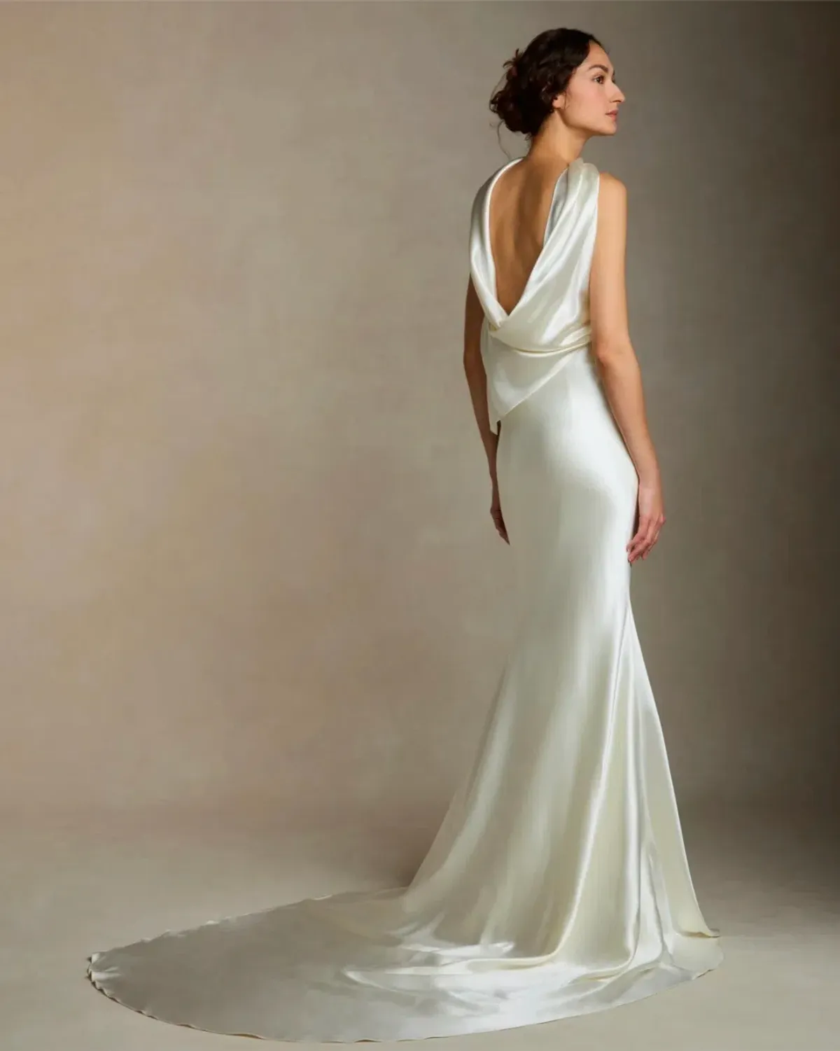 Daniel Frankel River Dress Silk Wool Strapless Size 2 - Image 3