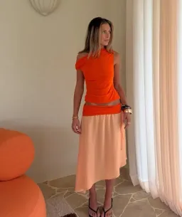 Desero Jacare Provence Orangé Skirt & Top 6 for rent on The Volte - image 1