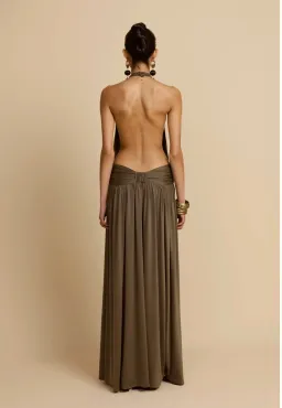 Santina dress khaki for rent on The Volte - image 3