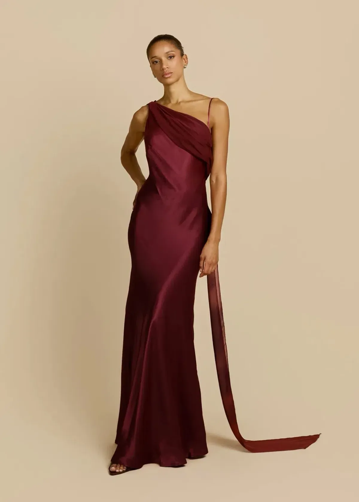 ARCINA ORI HELENA DRESS PLUM SIZE 8 (S) - Image 3