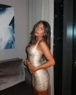 The Supermodel Gold Foiled Bandage Mini Dress House Of CB for rent on The Volte - image 2