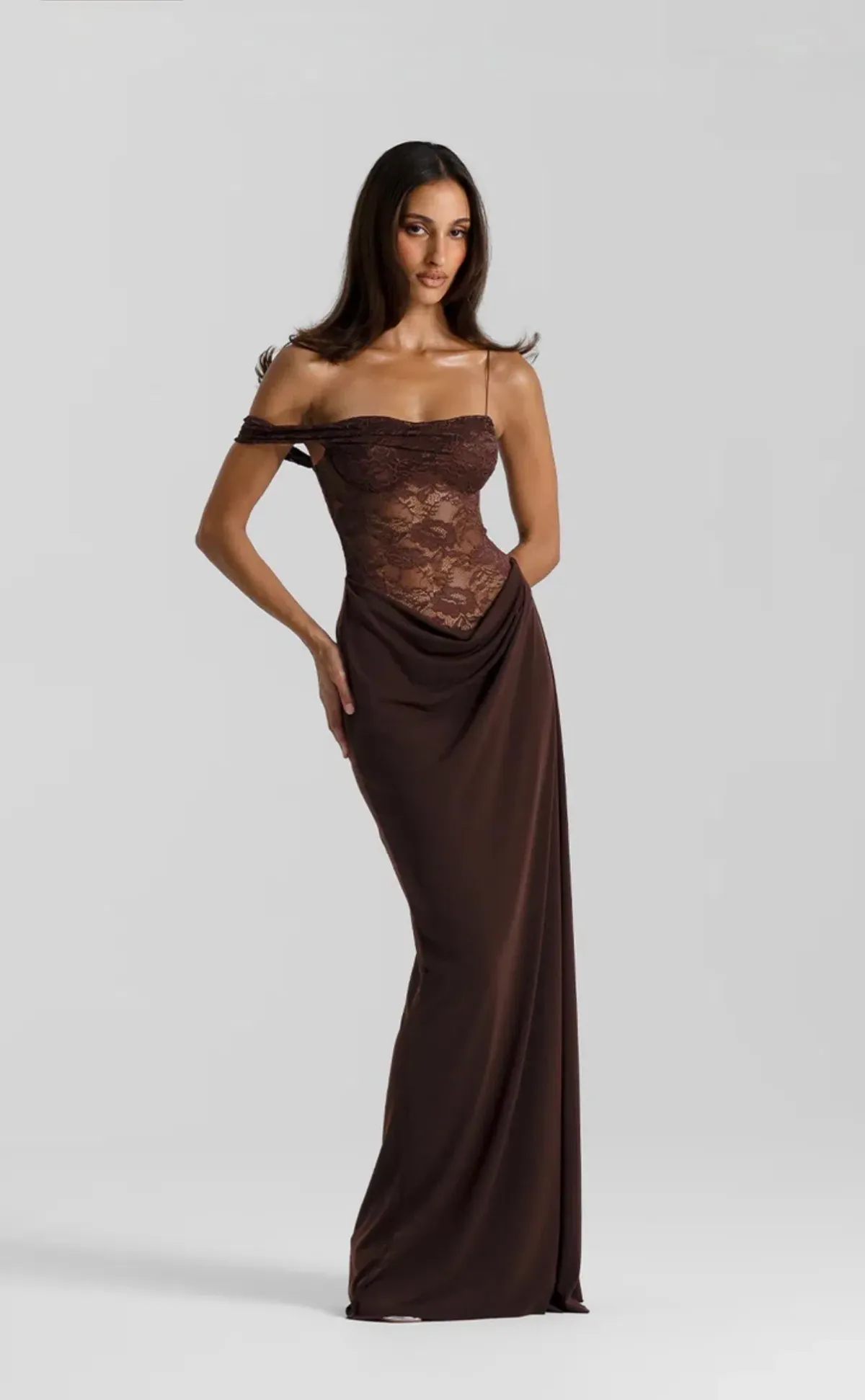 Natalie Rolt / Sloane Dress / Espresso / Size 8 (1) - Image 1