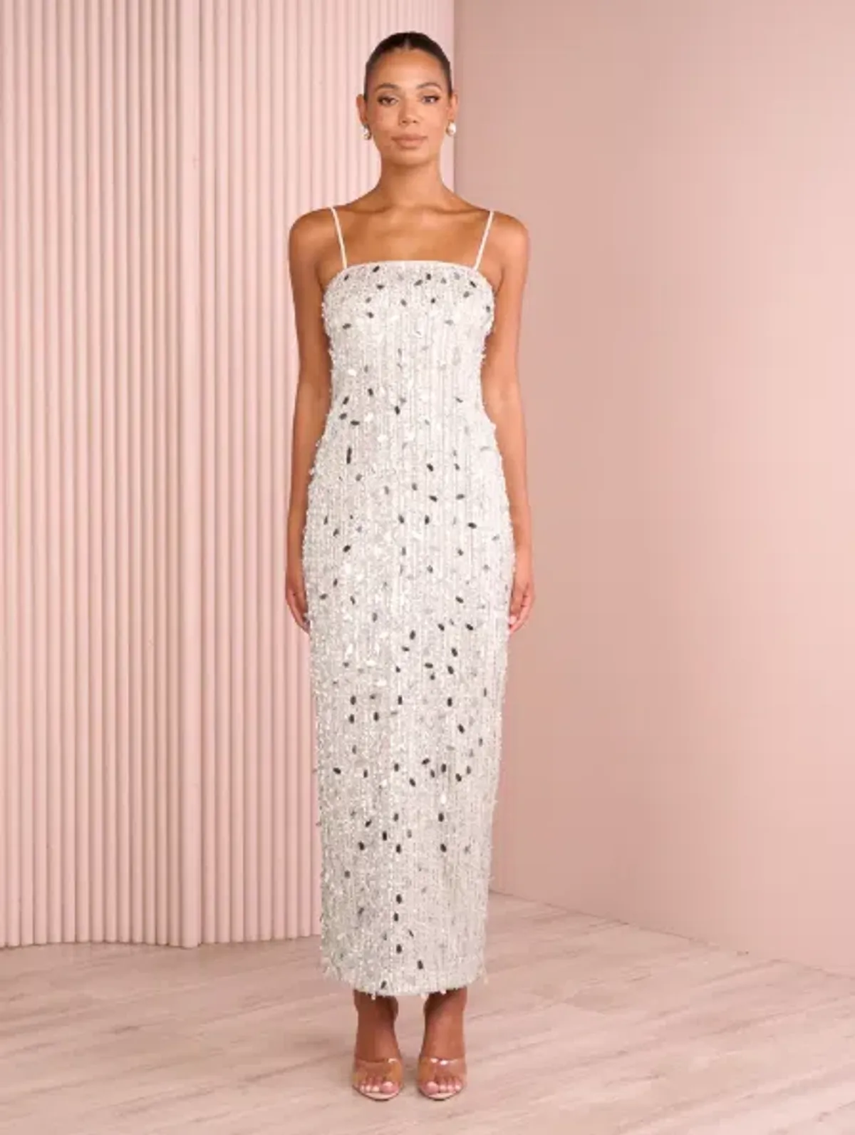 AZZURIELLE VIOLET STRAPLESS SEQUIN GOWN SIZE 8 - Image 2