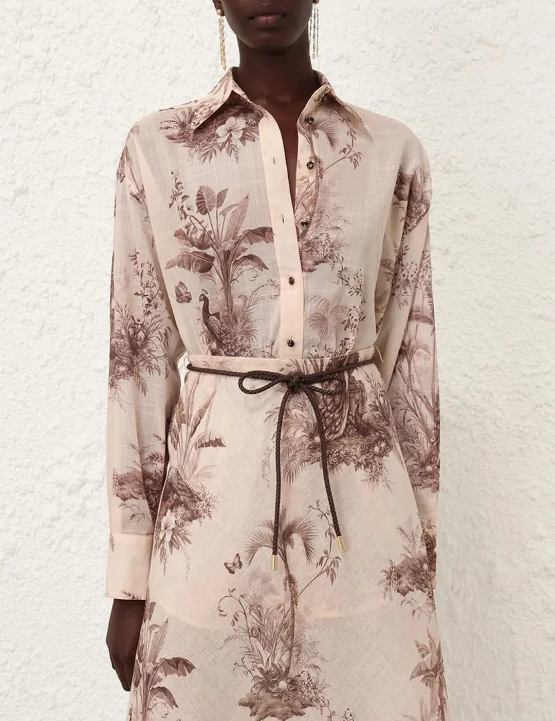 ZIMMERMANN WAVERLEY BIAS MIDI SKIRT & BUTTON UP SHIRT for rent on The Volte - main image
