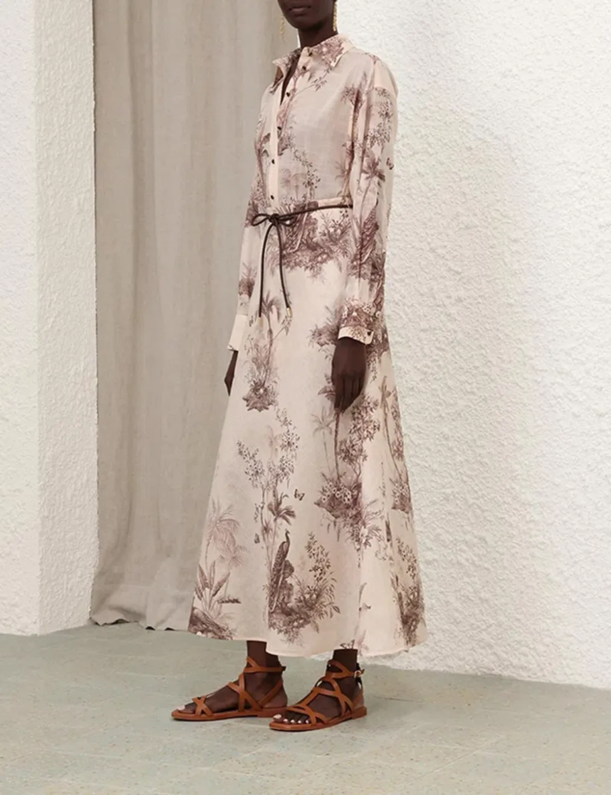 ZIMMERMANN WAVERLEY BIAS MIDI SKIRT & BUTTON UP SHIRT for rent on The Volte - main image