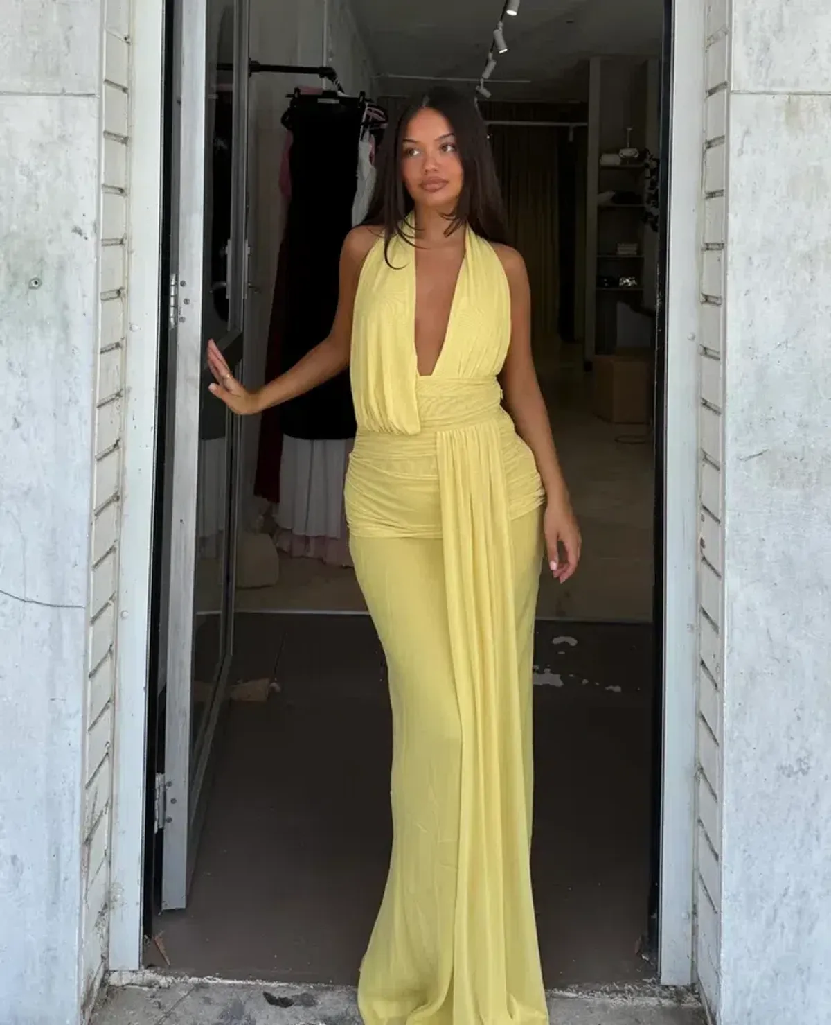 BEC AND BRIDGE CASSIS DRAPE MAXI DRESS SIZE 8 - Image 1