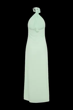 Meshki Rosalia Cowl Neck Maxi Dress Sage for rent on The Volte - image 4