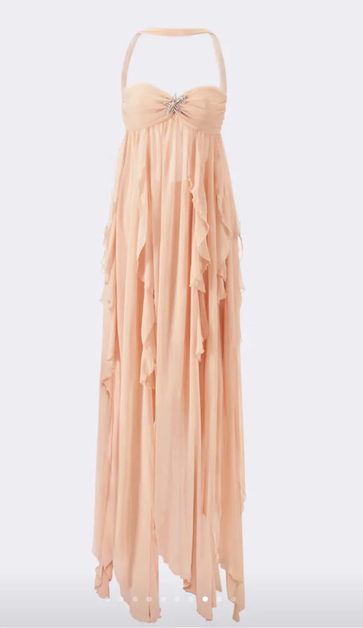 Nana Jacqueline Mariah Dress in Peach size S for rent on The Volte - main image