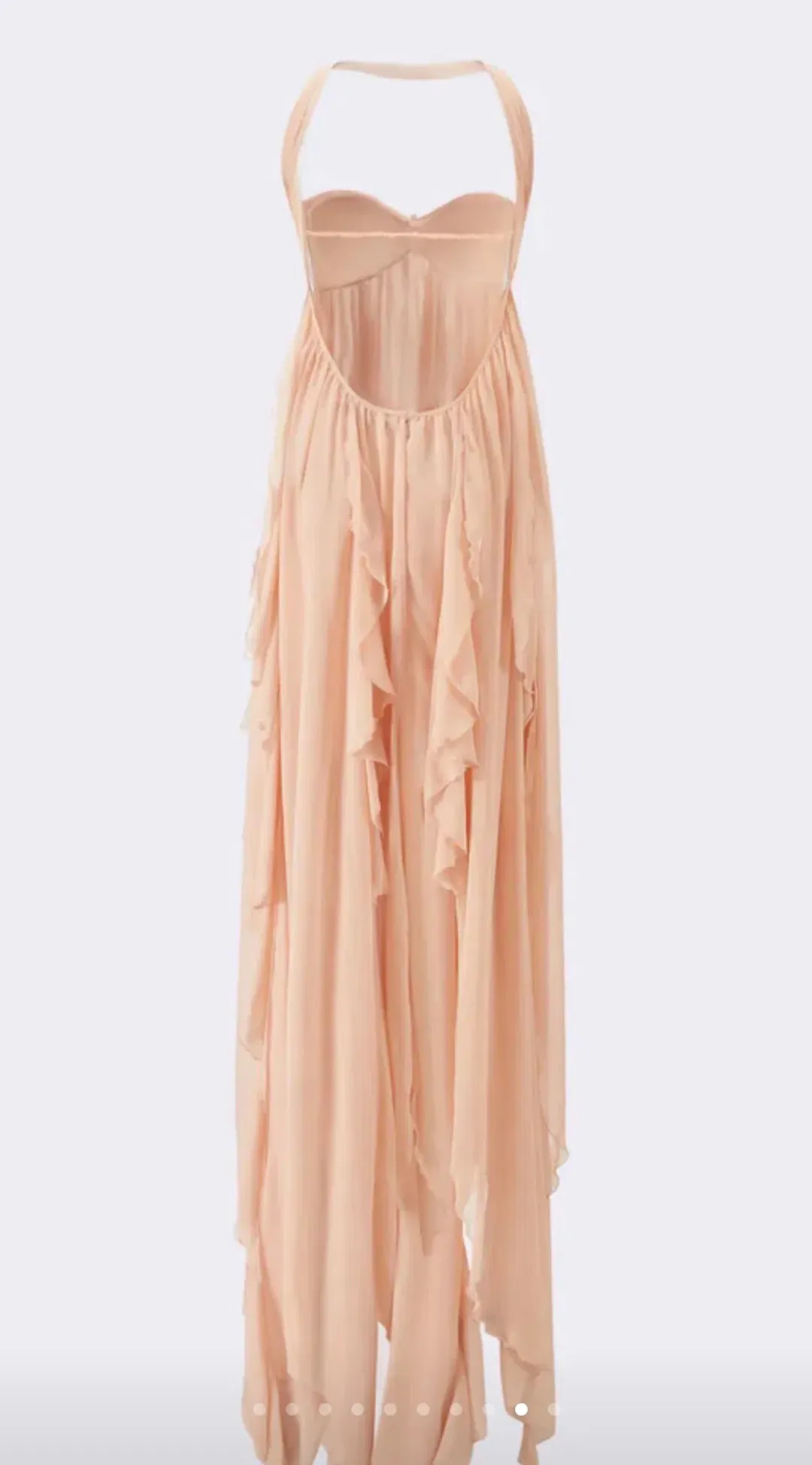 Nana Jacqueline Mariah Dress in Peach size S for rent on The Volte - main image