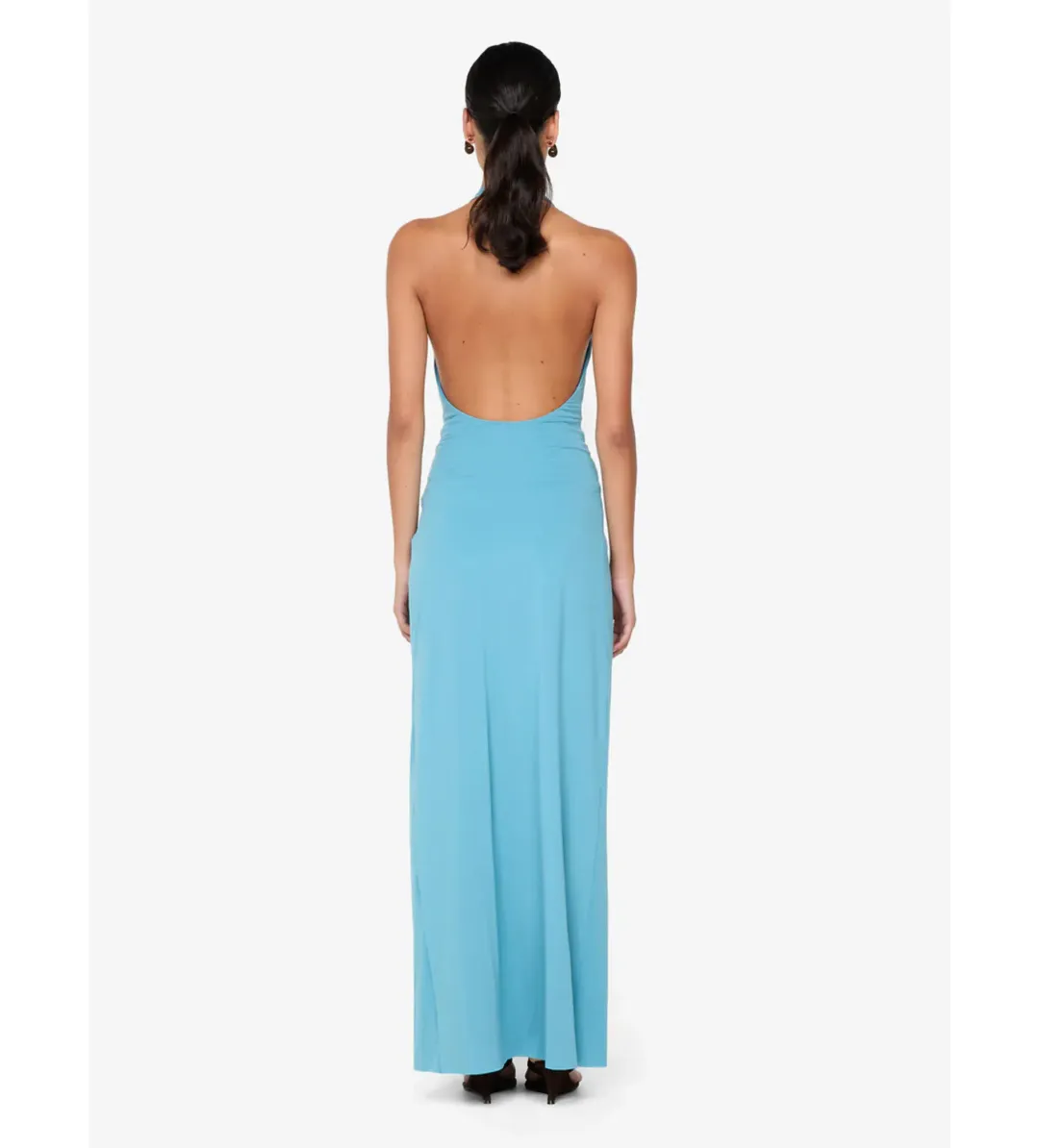 Bec & Bridge Tillie Drape Maxi Dress in Deep Seafoam Size AU10 for rent on The Volte - main image