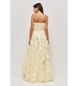 AJE ALLAIRIE GOWN IN BUTTER YELLOW SIZE AU12 for rent on The Volte - image 2