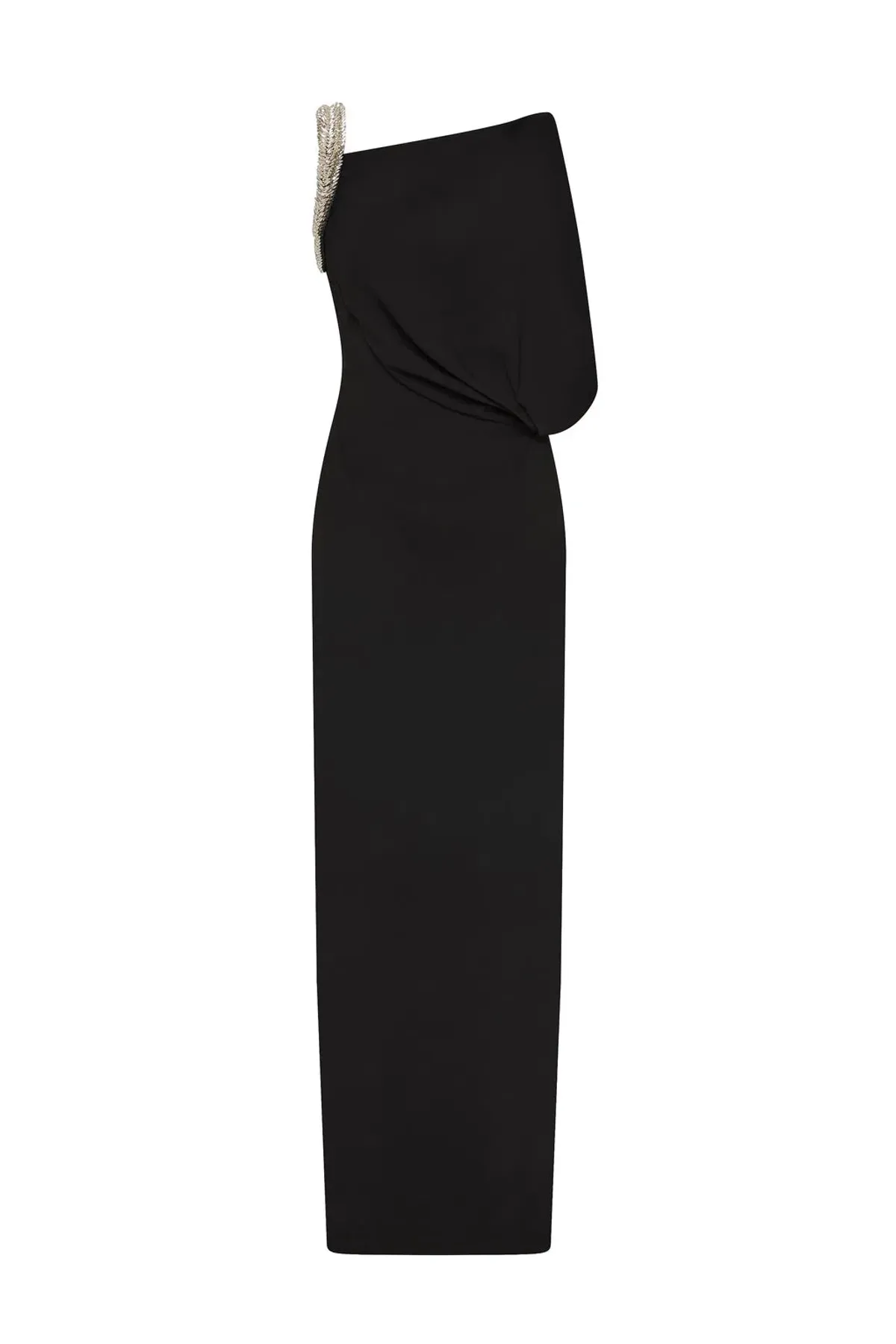 Rachel Gilbert Claudelle Floor Length Gown in Black Size 2 / AU 10 for rent on The Volte - main image