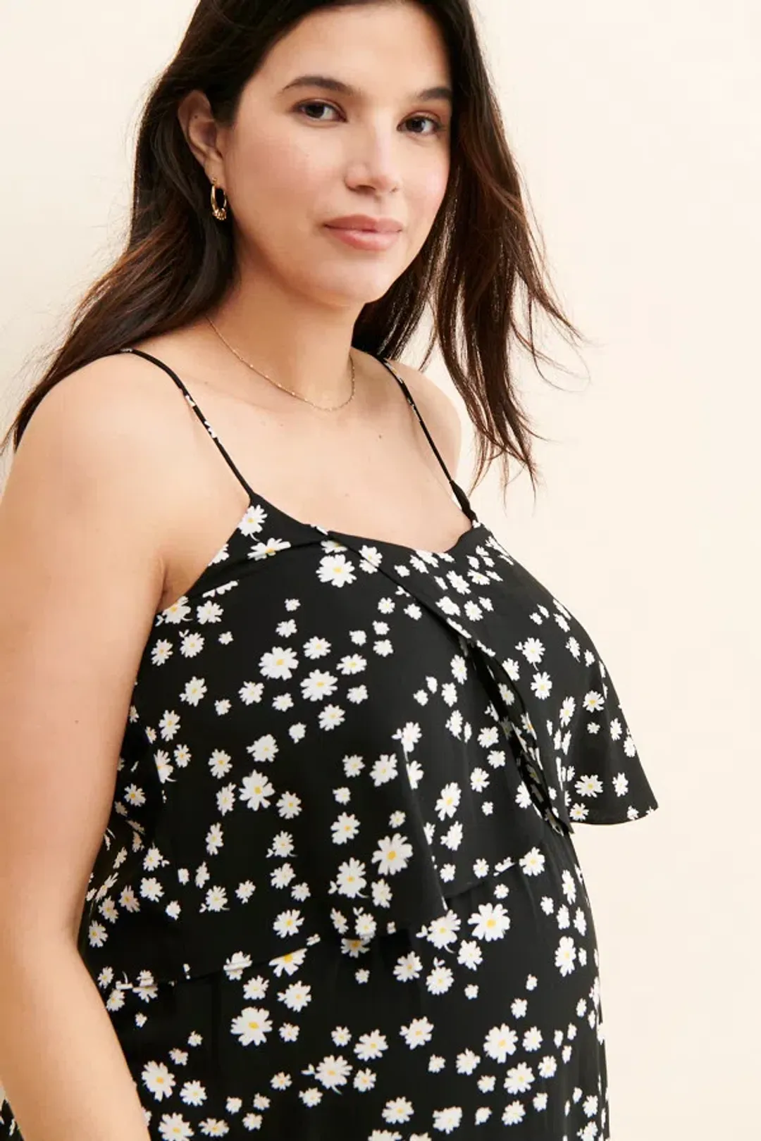 Maternity Daisy Nursing Slip Dress for rent on The Volte - main image
