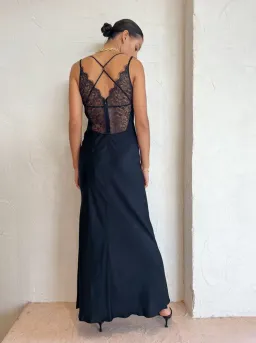 Bec And Bridge Lucille Lace Maxi Dress in Black size 12 for rent on The Volte - image 2