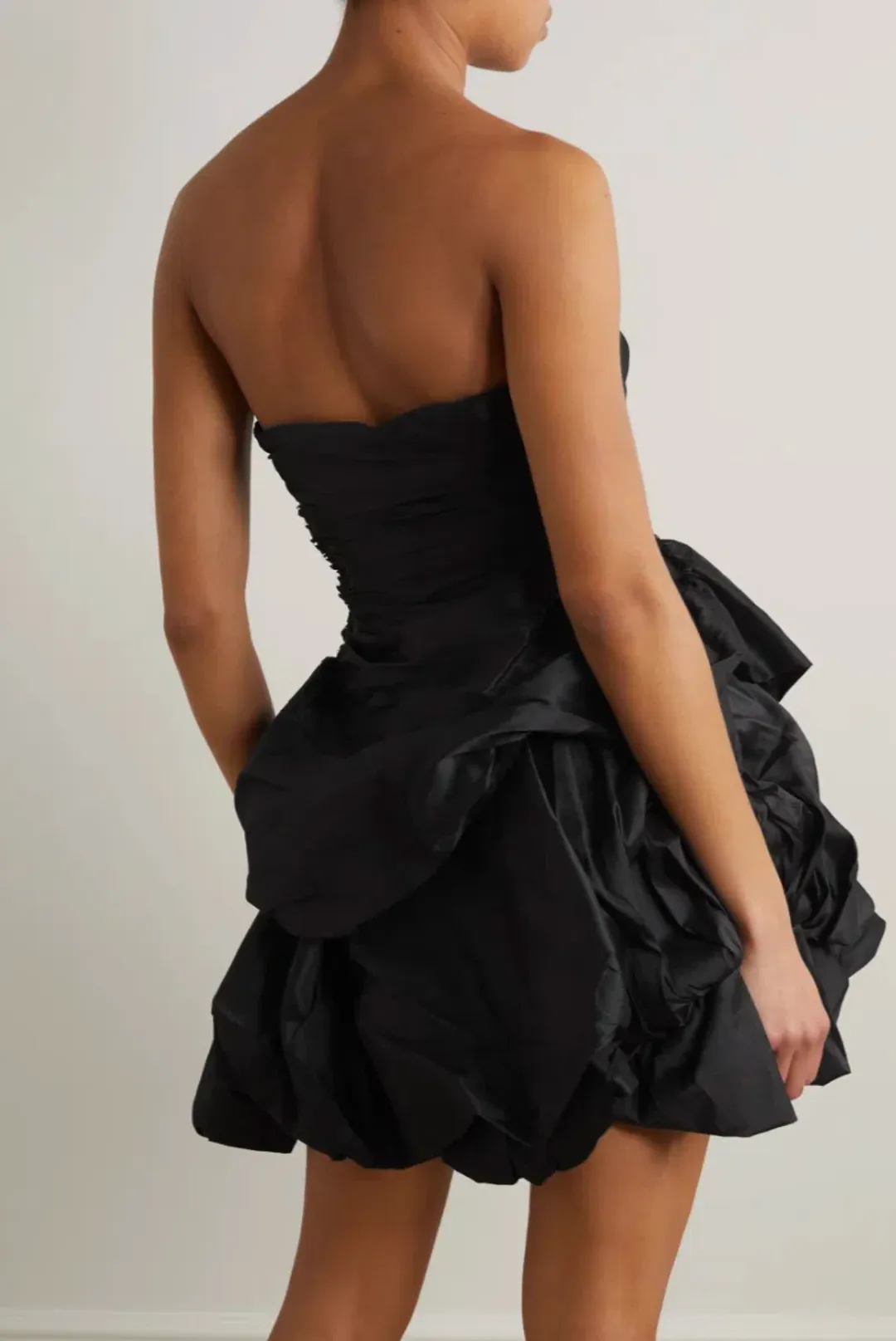 Aje Daybreak Strapless Mini Dress black size 10 for rent on The Volte - main image