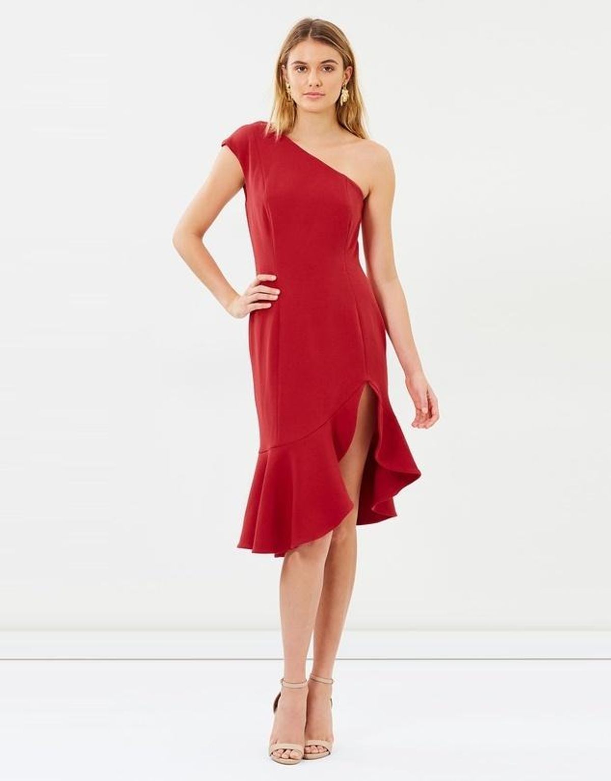 Keepsake The Label Mirrors Dress Red Size 8 - Image 1