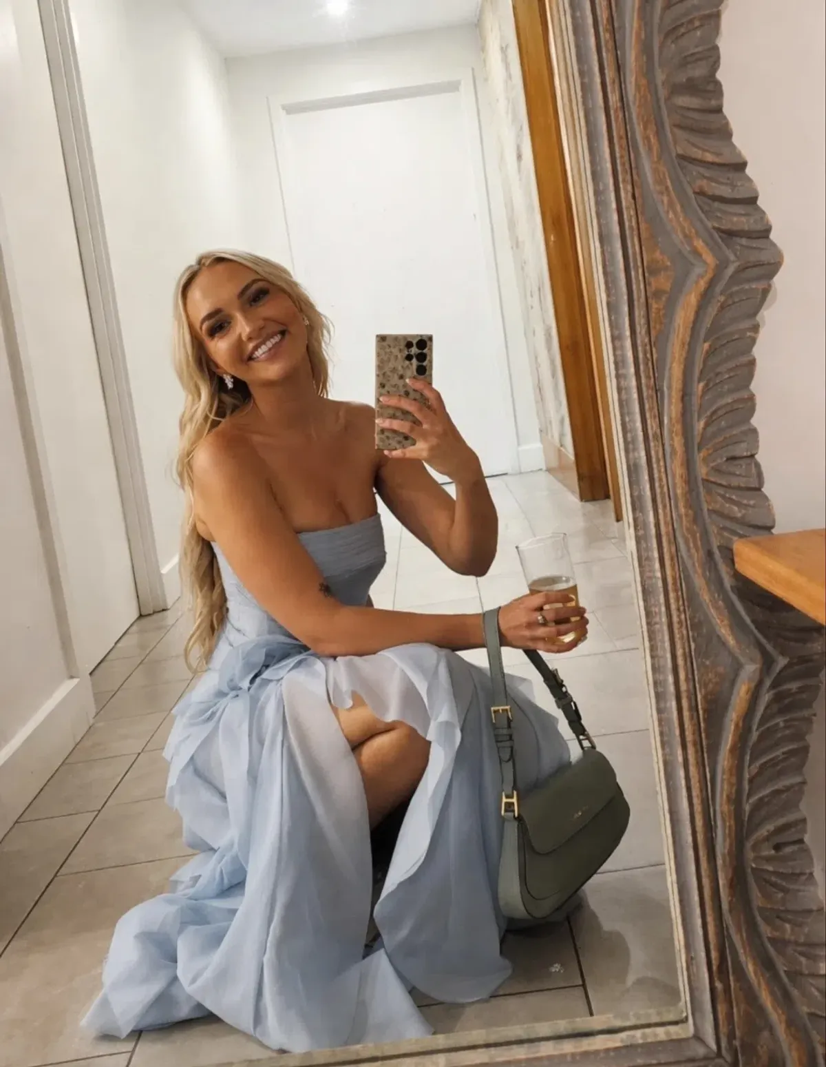 Aje Canyon Gown - Blue - Size 6 - Image 5