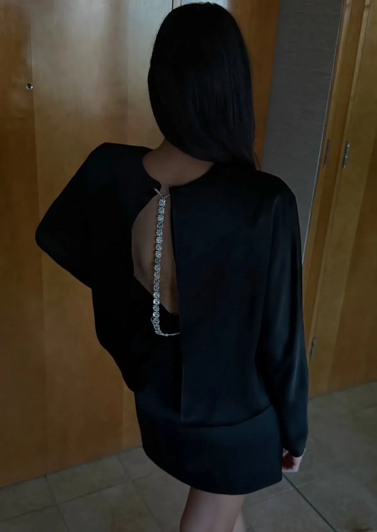 Rachel Gilbert Florida Mini Dress in black AU 8 for rent on The Volte - main image