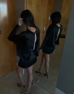 Rachel Gilbert Florida Mini Dress in black AU 8 for rent on The Volte - image 2