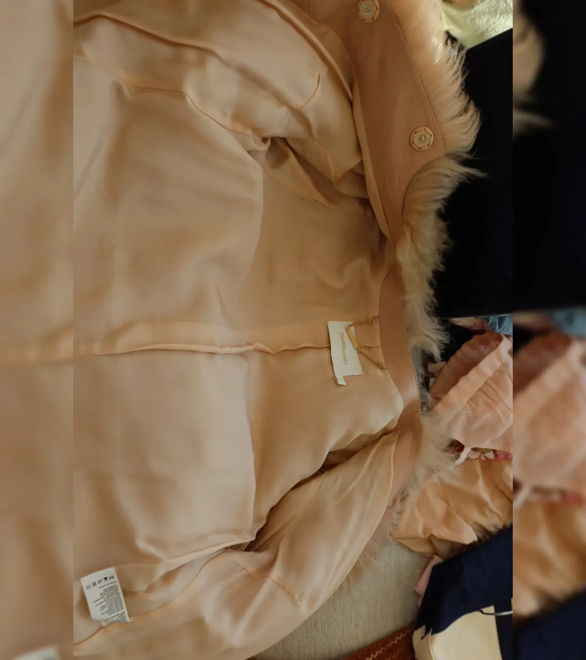 ZIMMERMANN Resistance Belted Shearling Leather Jacket - Image 9