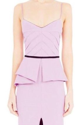 Manning Cartell Power Peplum Midi Dress Lilac Size 10 for rent on The Volte - image 1