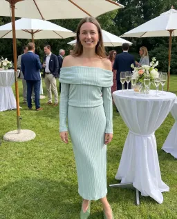 Camilla and Marc Shaw Strapless Midi Dress in Dusty Mint Size 8 for rent on The Volte - image 1