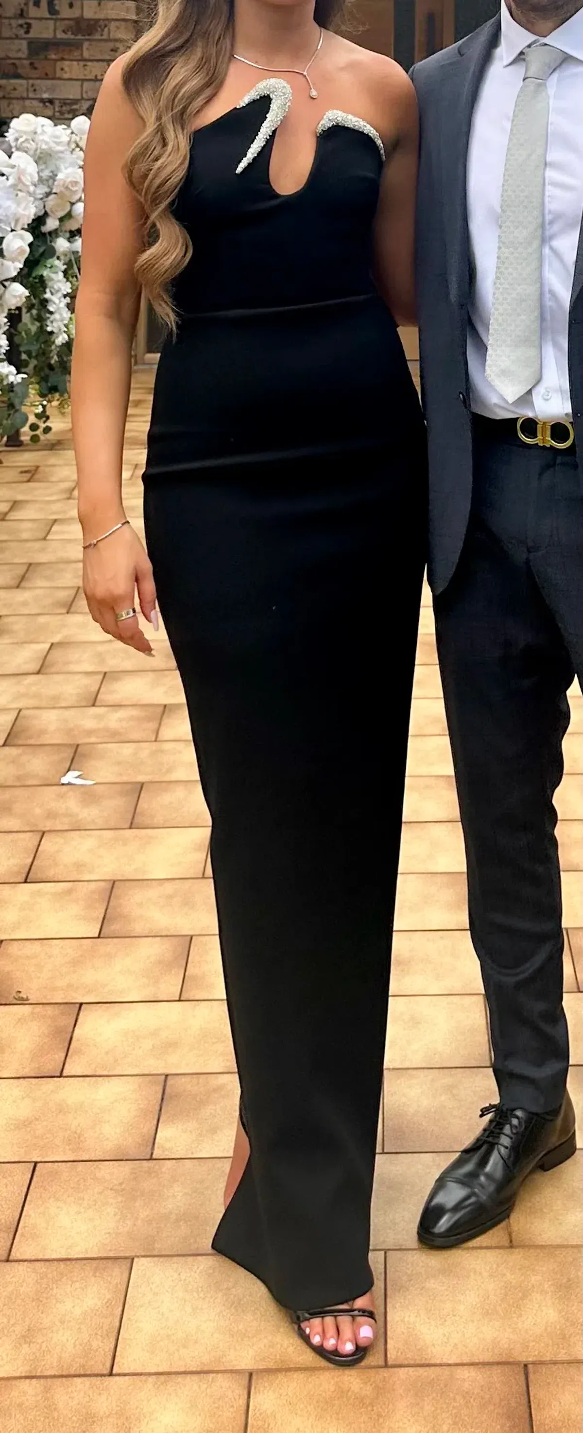 Rachel Gilbert Tessa Maxi Gown Black Size 6 - Image 3