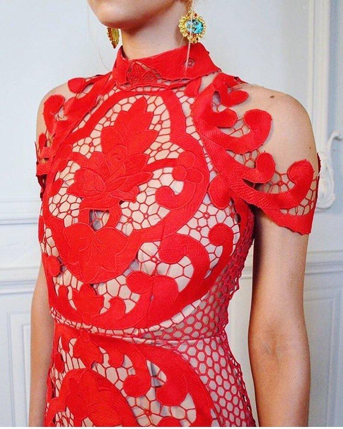 Stunning THURLEY Rose Ceremony Red Midi Dress - Size 6 - RRP $649.99 - Image 6