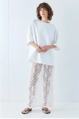 VRG GRL DEVYN SEQUIN TOP/MIDI SKIRT WHITE for rent on The Volte - image 3
