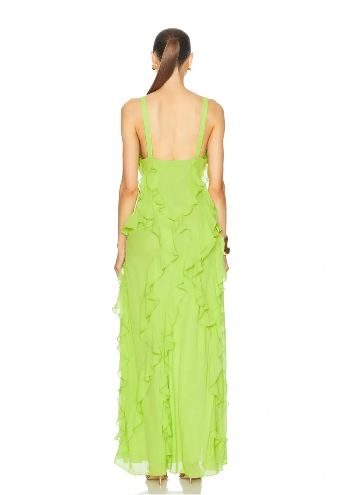 Rachel Gilbert Cedar Gown Lime Green 2/AU10 - Image 3