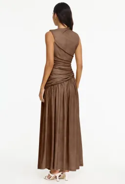 Acler Deanhill Maxi Dress size 14 Sepia for rent on The Volte - image 3