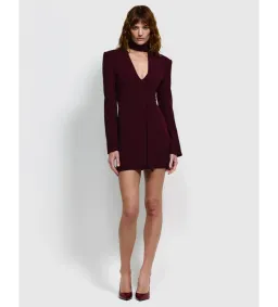 Effie Kats Bennet Mini Dress in Wine Size L/AU12 for rent on The Volte - image 1