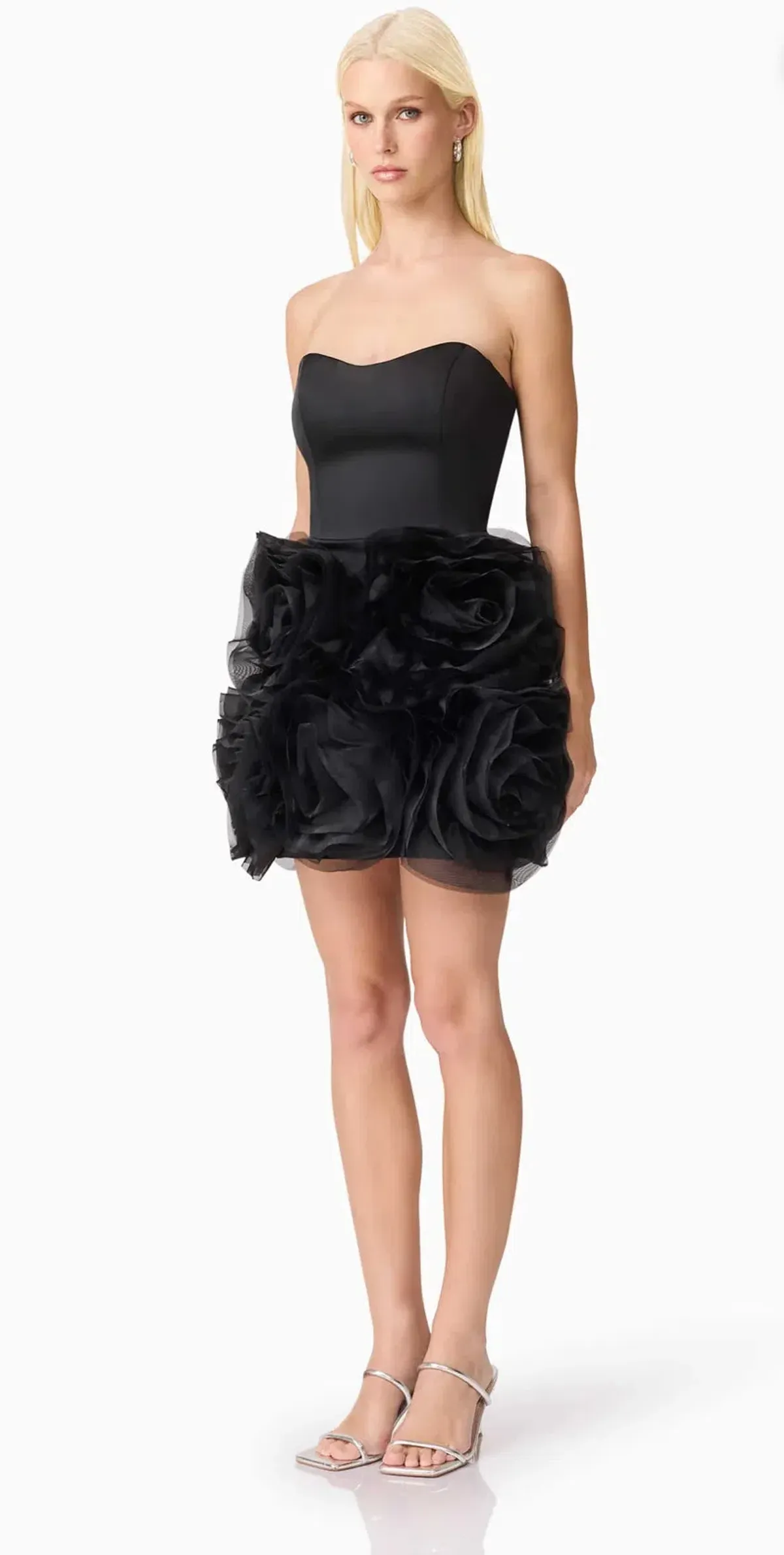 Elliatt- Asher Strapless Mini Dress- Black- Size Medium - Image 3