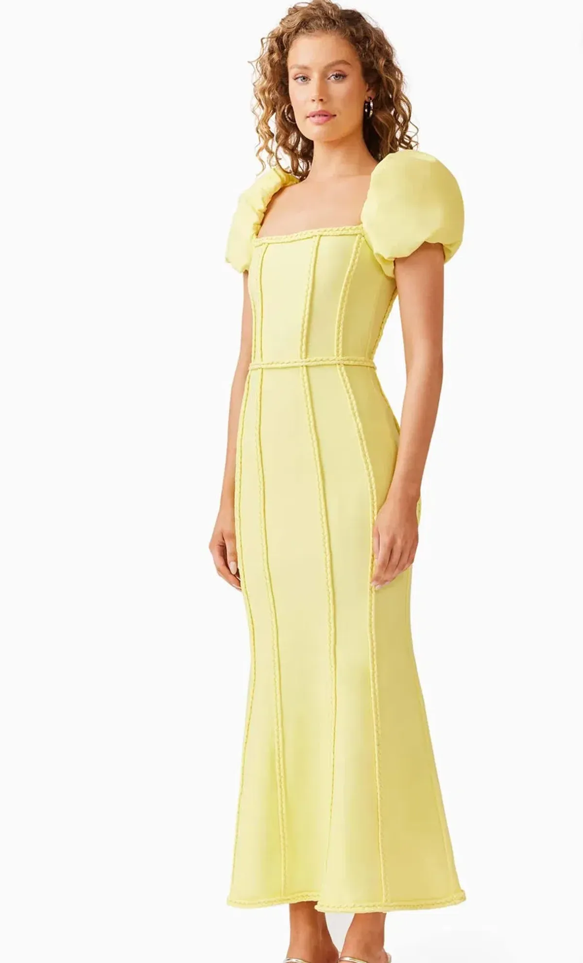 Elliatt- Katlyn Maxi Dress- Yellow- Size Medium - Image 4