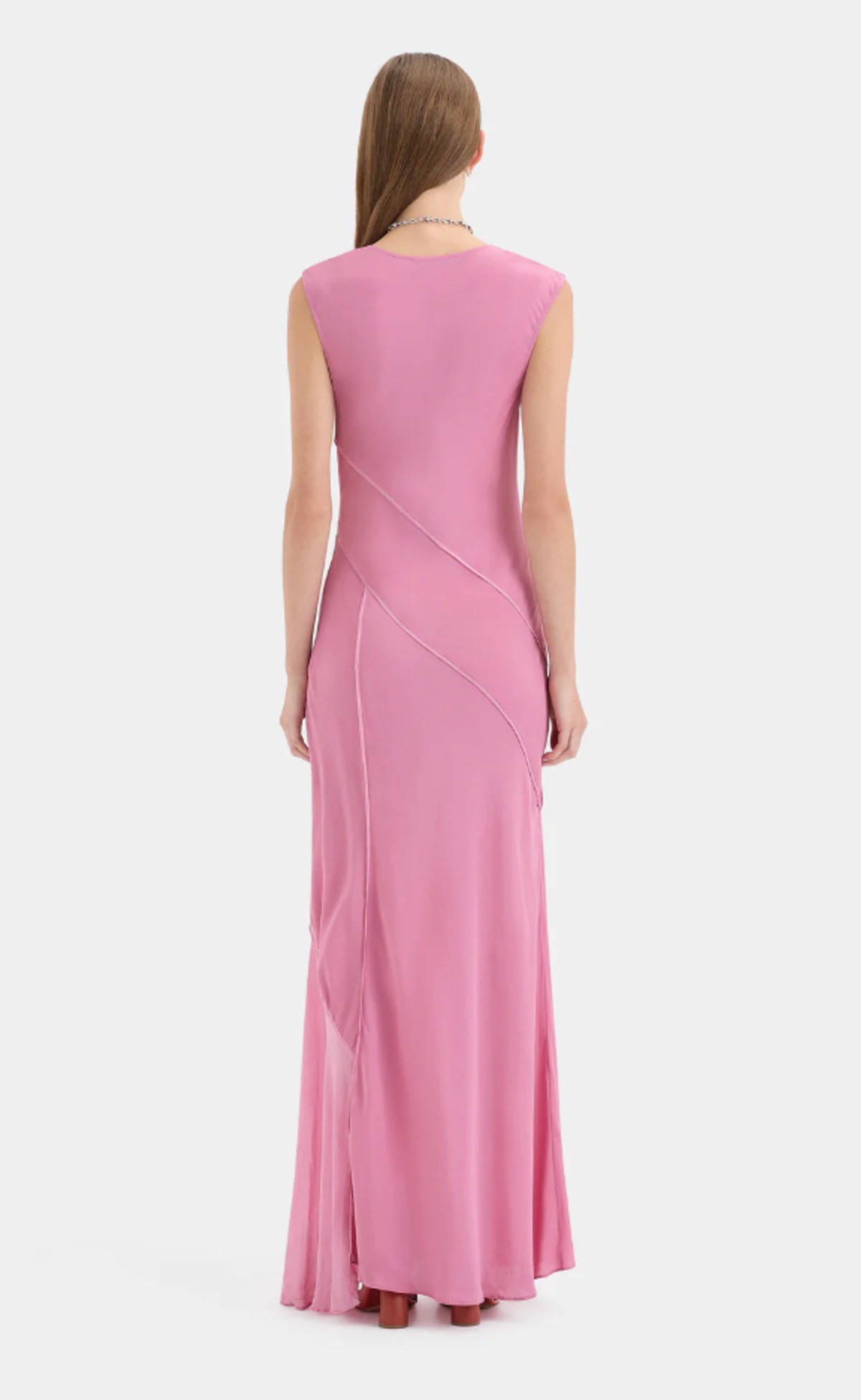 Sir the Label Elin Panelled Gown Berry Size 0 - Image 2