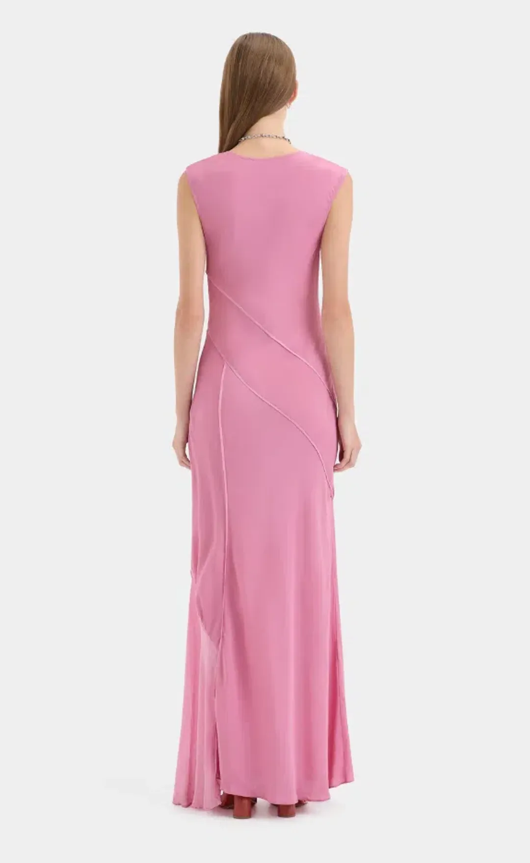Sir the Label Elin Panelled Gown Berry Size 0 for rent on The Volte - main image