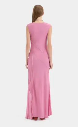 Sir the Label Elin Panelled Gown Berry Size 0 for rent on The Volte - image 2
