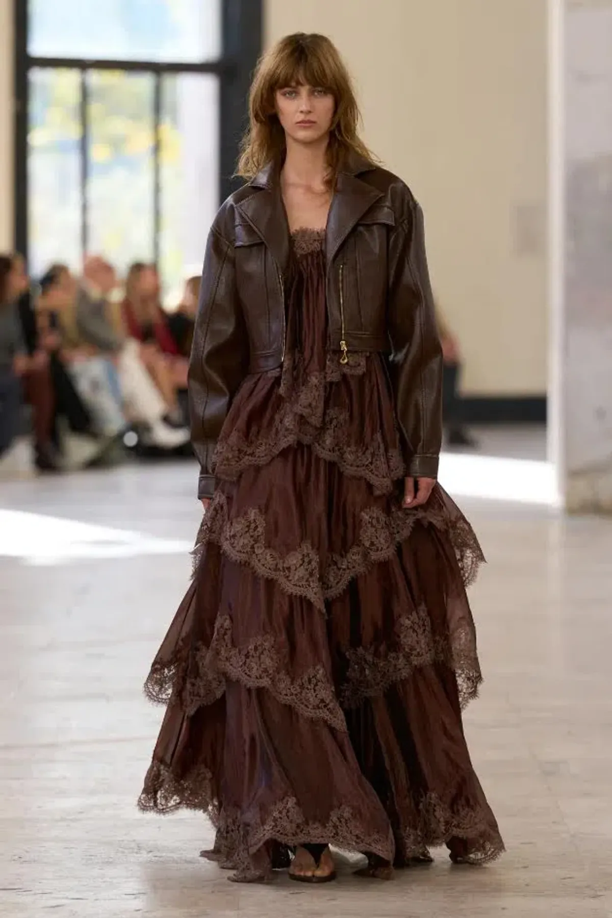 🤎 Aje Ophelia Lace Gown in Chocolate Brown - Size 8 AU - Tiered Layered Maxi Dress 🤎 - Image 8