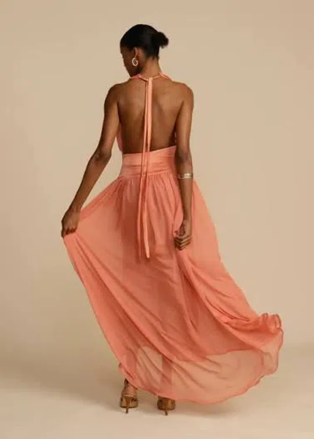SERENA DRESS CORAL Arcina Ori for rent on The Volte - main image