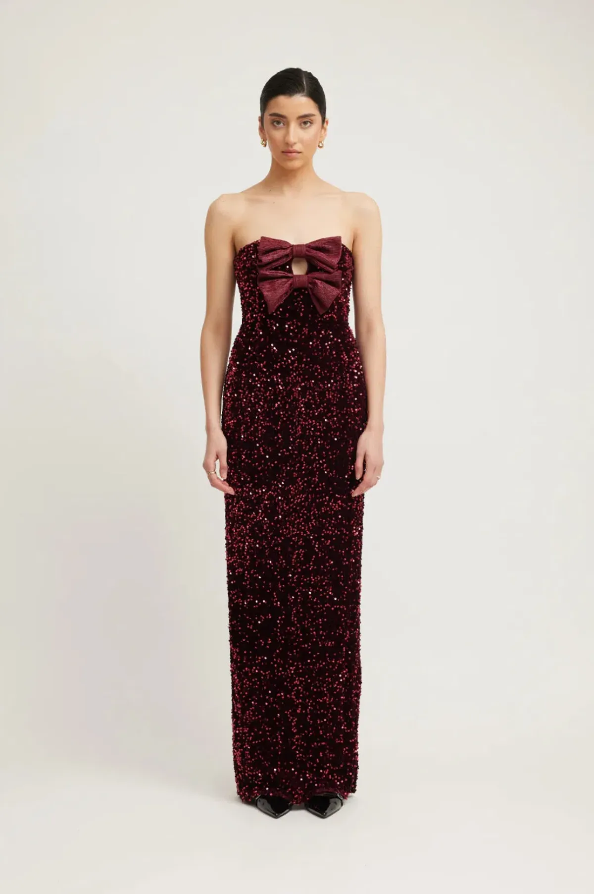 Tojha- Harlynne Dress - Merlot Sequin- Size 14 - Image 1