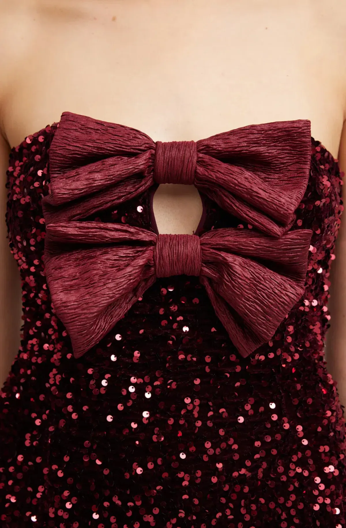 Tojha- Harlynne Dress - Merlot Sequin- Size 14 - Image 3