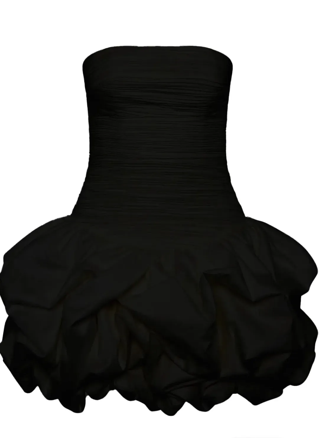 AJE- Violette Bubble Hem Mini Dress- Black- Size 14 for rent on The Volte - main image