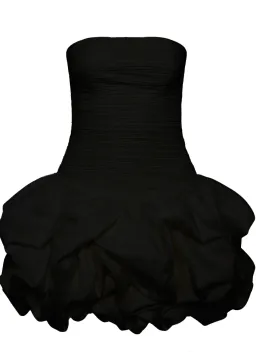 AJE- Violette Bubble Hem Mini Dress- Black- Size 14 for rent on The Volte - image 2
